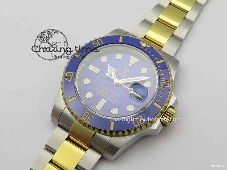 MiroTime 0410 Functional Submariner 116613 LB JF 1:1 Best Edition Blue Dial On SS YG Bracelet SH 3724